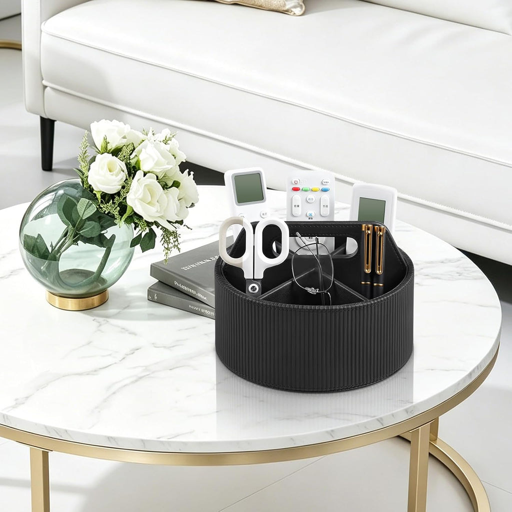 Round Desk Organizer Caddy Caddy Organizer Remote Control Holder