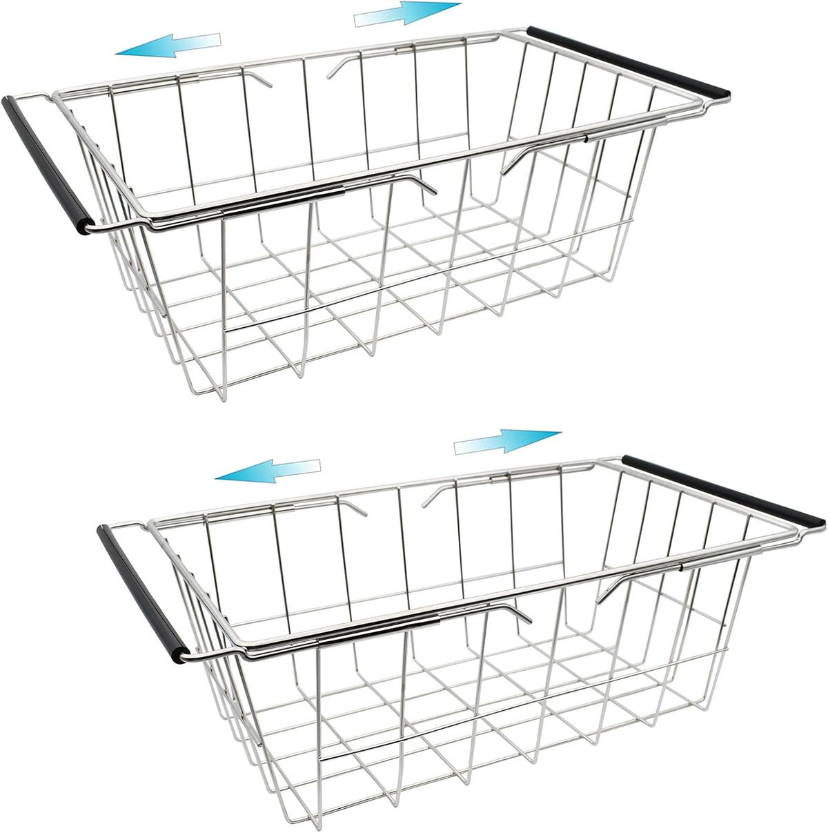 Orgneas Expandable (16.5" ~ 20") Chest Freezer Basket Stainless Steel