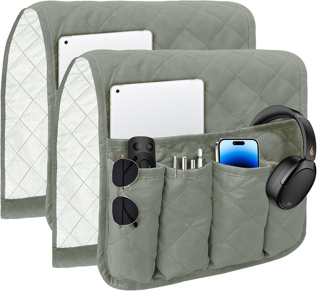 MEHIDFY Armchair Caddy for Recliner, Couch Armrest Organizer Set of Two