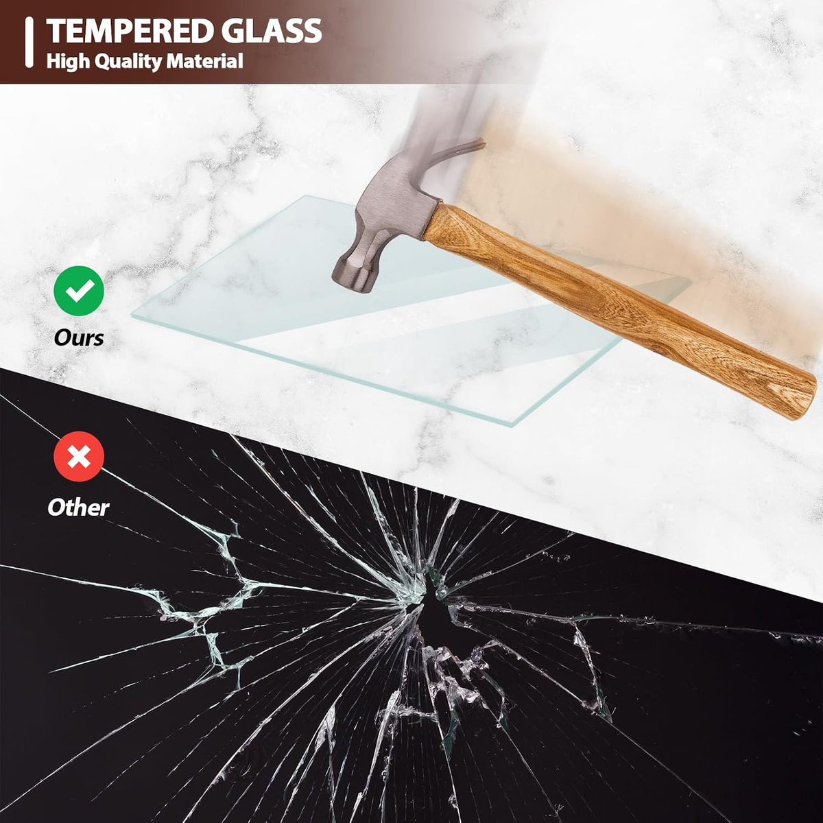 Fixwal 4x6 Picture Frames Set of 5 with Tempered Glass, Vintage Distressed