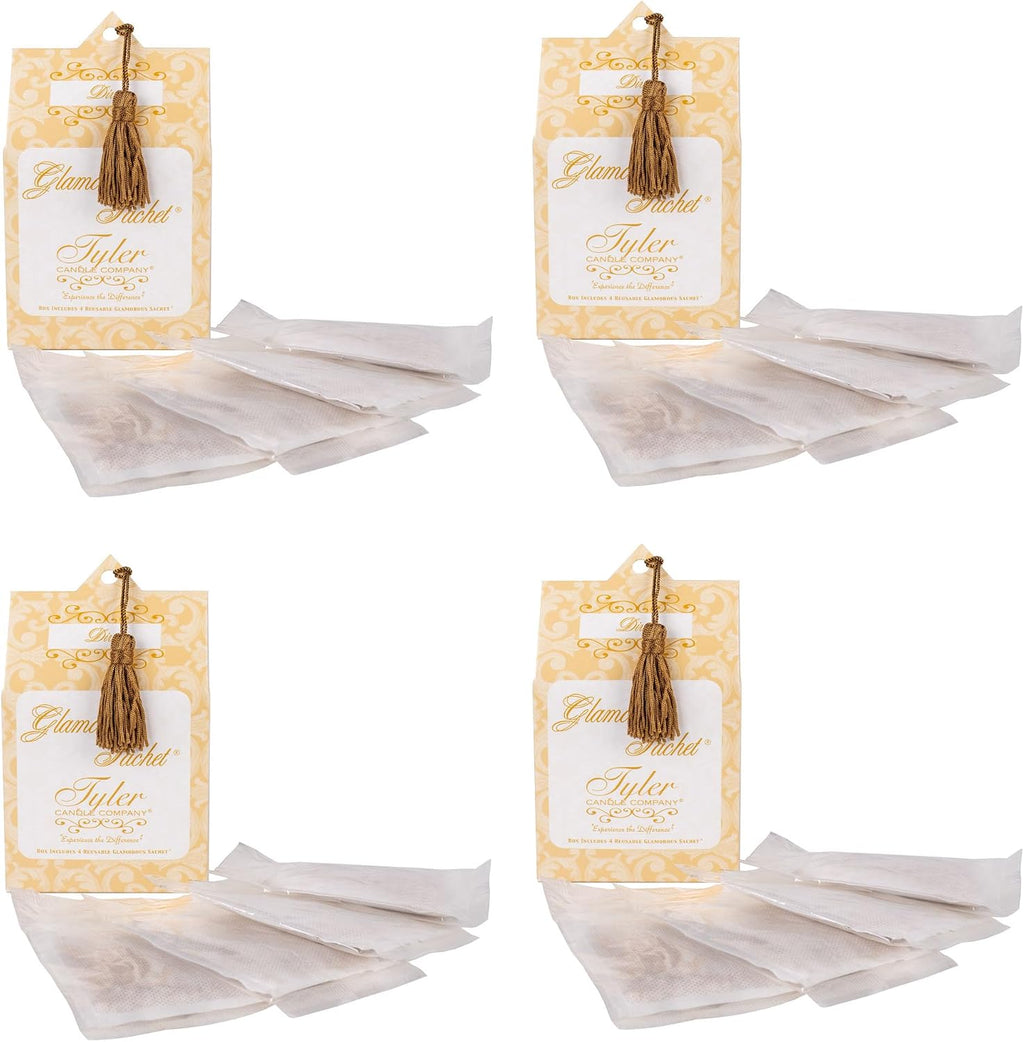 Tyler Candle 40111 Diva Dryer, Home, Drawer, Vehicle Scent Sachet, Pack of 4