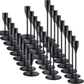 Black Candlestick Holders, Metal Taper Candle Holders,Bulk Set of 27