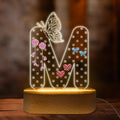 Earring Holder Stand Organizer for Girls Stud Screw Back Earrings Initial M