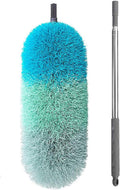 BOOMJOY Microfiber Feather Duster with 100 inches Extension Pole, Dusters for Cleaning High Ceiling, Fan, Blinds, Furniture