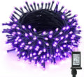 ODEETRONIC Purple Outdoor Halloween String Lights, 98.42 ft 300 LED Plug in