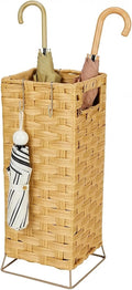 Rattan Umbrella Holder Basket Stand for Entryway