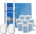 JUDRDO Disposable Toilet Brush Cleaning System (2 Brush+48 Refills)