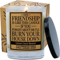 CEDAR CRATE MARKET Our Friendship is Like This Candle, Lavender Scented 100% Soy