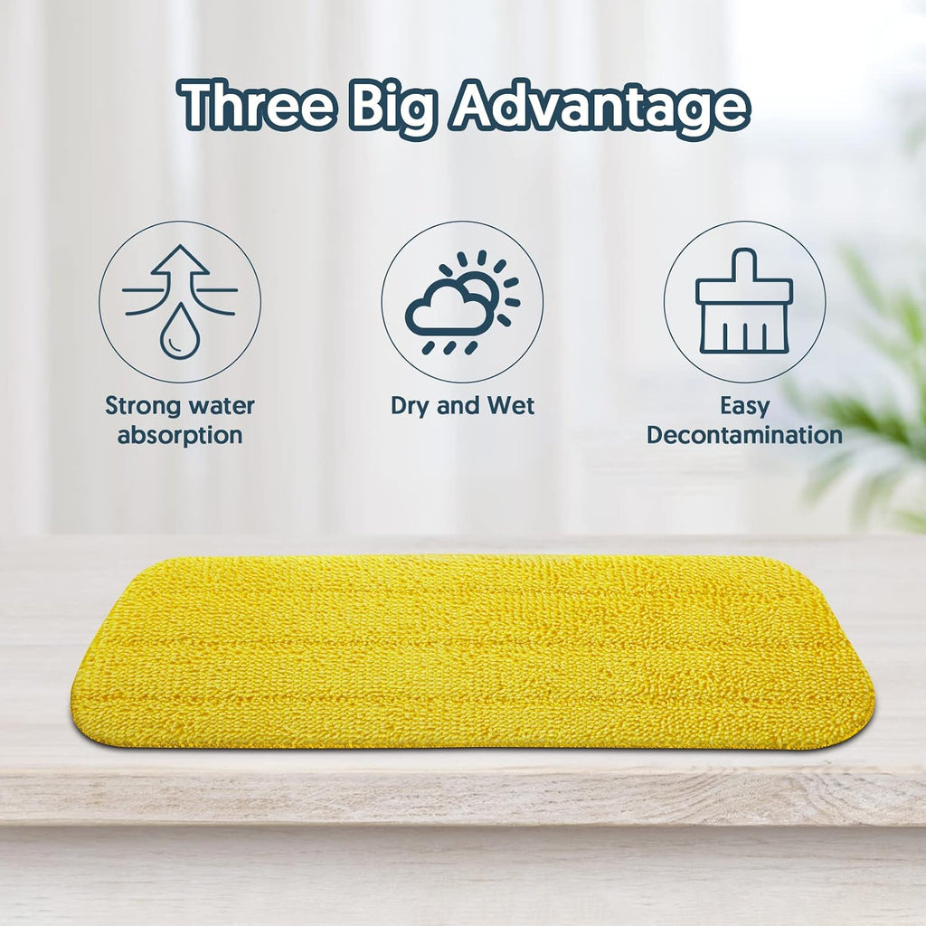 Washable Mop Pads for Swiffer PowerMop: Microfiber Wet Mops Refills 7 Pack