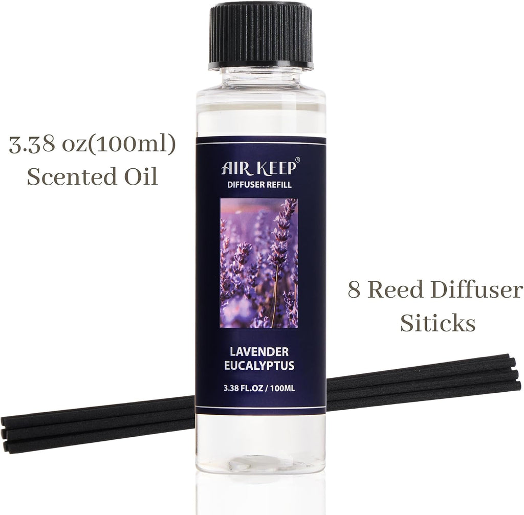 Airkeep Reed Diffuser Oil Refill/Cherry Blossom/3.38 oz/1 Pack/Air Freshener & Aromatherapy Essential Oil Blend for Home Fragrance – Scented Refill Oil for Bathroom, Bedroom & Home Decor