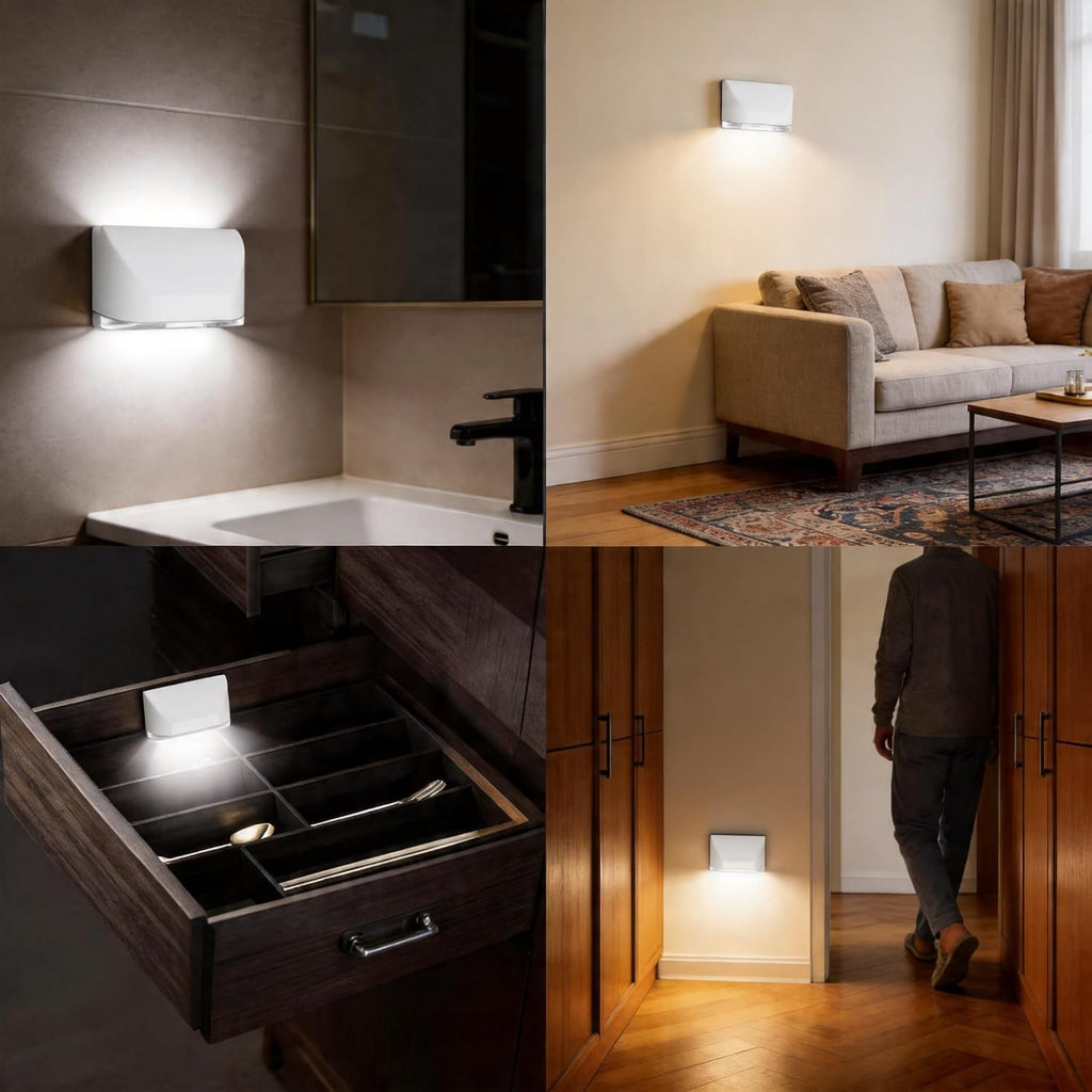 Motion Sensor Key Light for Door，Small Night Lights Battery Powered White