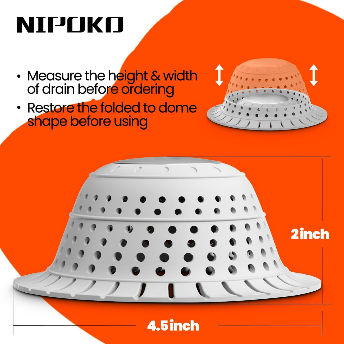 Bathtub Drain Strainer Silicone Bathroom Stopper Fixture Accessories