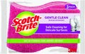 Scotch-Brite Delicate Clean Non-Scratch Scrub Sponge, 3 Scrub Sponges (Pack of 8)