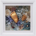 10x10 Shadow Box Frame, 3D Display Case, White, 2" Depth