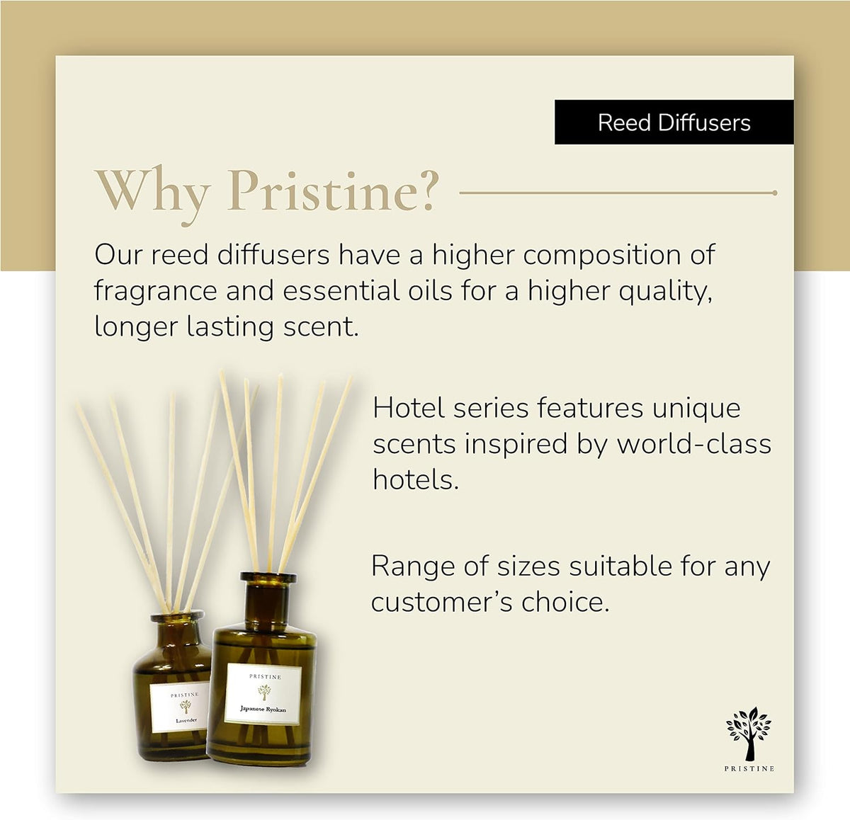 PRISTINE Maldives Villa/Inspired by Marriott Hotel Reed Diffuser for Home | Citrusy Grapefruit, Apple/Ocean Breeze/Sandalwood Oil Reed Diffuser Set & Reed Diffuser Sticks | Home Decor Scent Diffuser