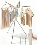 Foldable Tripod Clothes Drying Rack for Balcony, Hotel, Apartment, Bedroom