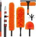 26FT High Reach Duster Cleaning Kit with 5-20 FT Extension Pole