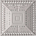 Square Silicone Shower Drain Hair Catcher, Grey