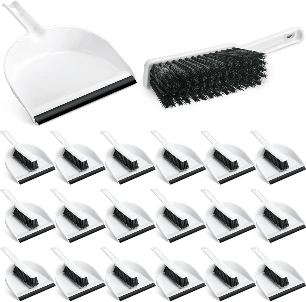 Zubebe 18 Pcs Mini Dustpan and Brush Set, Small Broom and Dustpan Set