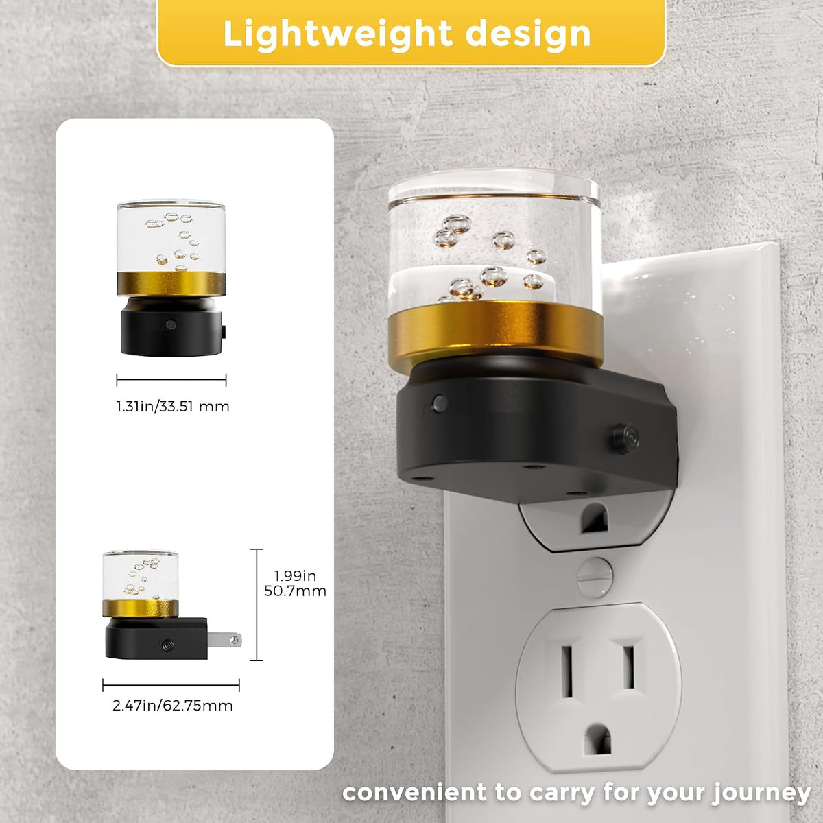 L LOHAS LED Night Light, 2 Pack Night Lights Plug into Wall