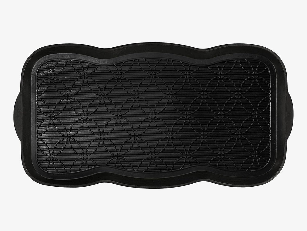 A1HC Boot Tray-Water Resistant Rubber Utility Shoe Mat 16"x31" for Indoor and Outdoor Use in All Seasons Multi-Purpose Boot Tray Mat for Entryways