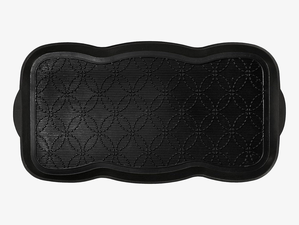 A1HC Boot Tray-Water Resistant Rubber Utility Shoe Mat 16"x31" for Indoor and Outdoor Use in All Seasons Multi-Purpose Boot Tray Mat for Entryways