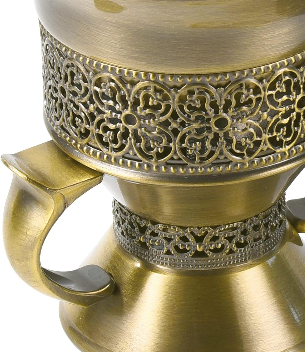 Frankincense Resin Incense Burner, Incense Censer, Bakhoor Burner, Charcoal Incense Burner, Incense Burner with Handle Tongs for Yoga, Spa Aromatherapy