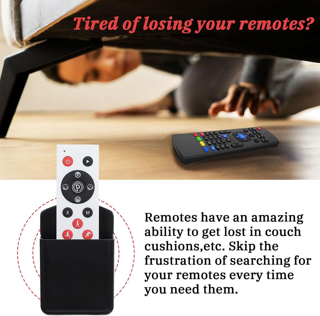6 Pcs Remote Control Holder Wall Mount, TV Remote Controller Holder - Self Adhesive Marker Holder Wall Mount Pen Holder Storage Organizer for Home Office School