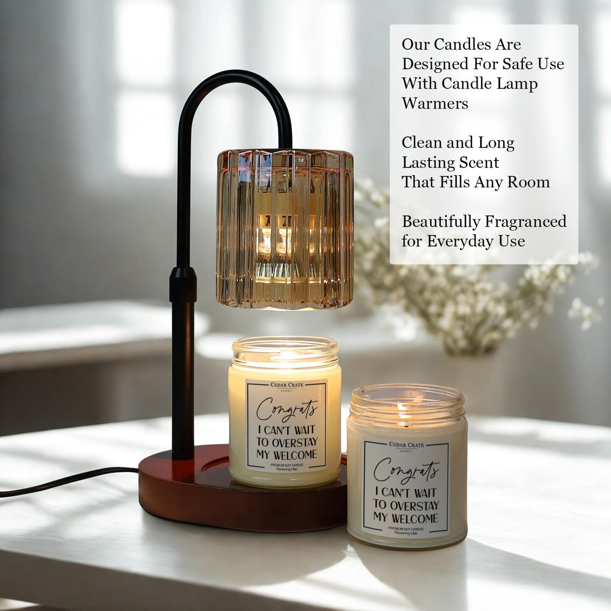Cedar Crate Market - Funny Scented Candle, House Warming Gifts New Home, Housewarming Gifts for Women, Men, Couple, New Homeowner - First Apartment Essentials - Closing Presents - Made in USA