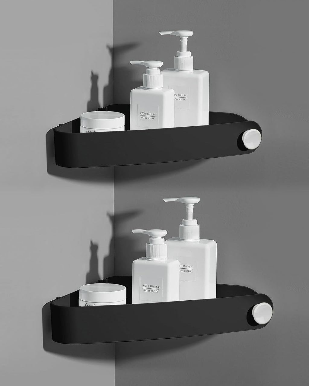 Sotfamily Plastic Shower Caddy Corner (for 90° Only), 2 Pack