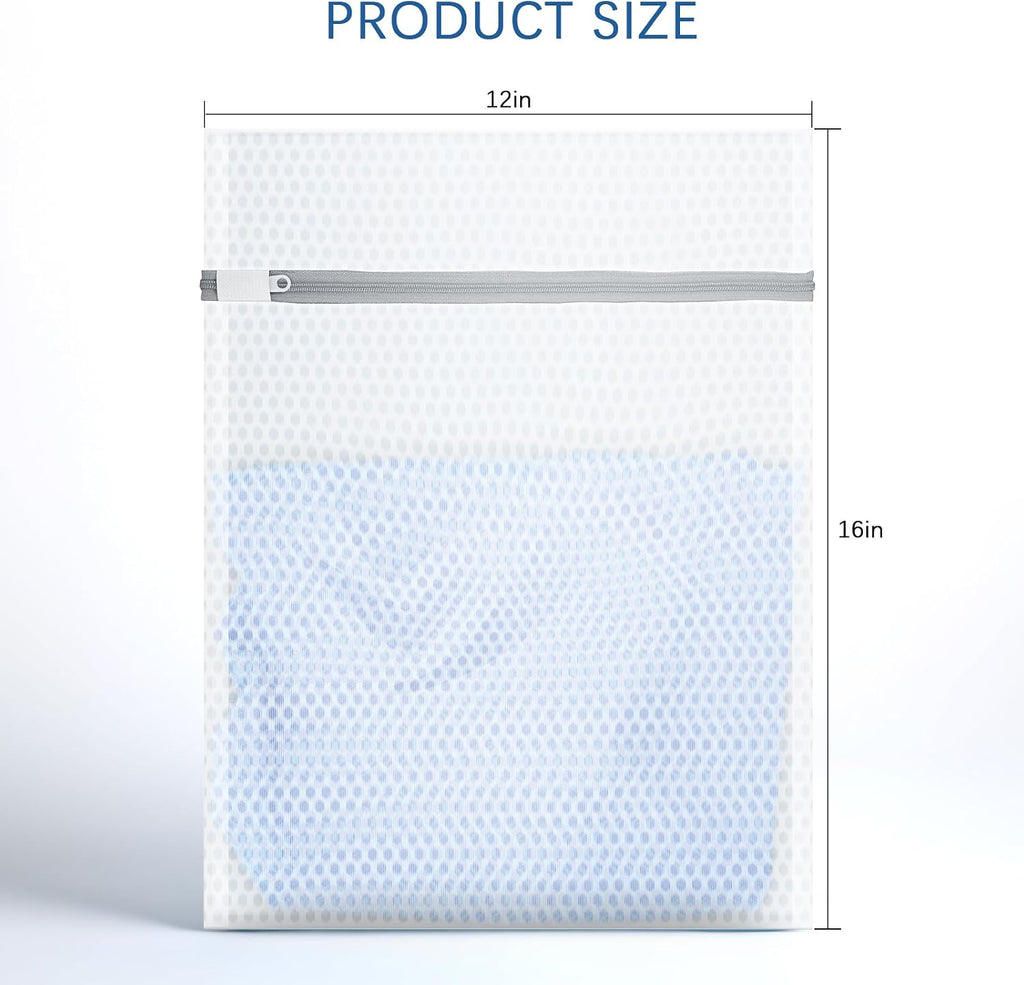 3Pcs Honeycomb Mesh Laundry Bags for Delicates, 12 x 16 inches Lingerie Bags for Washing Delicates(3 Medium)