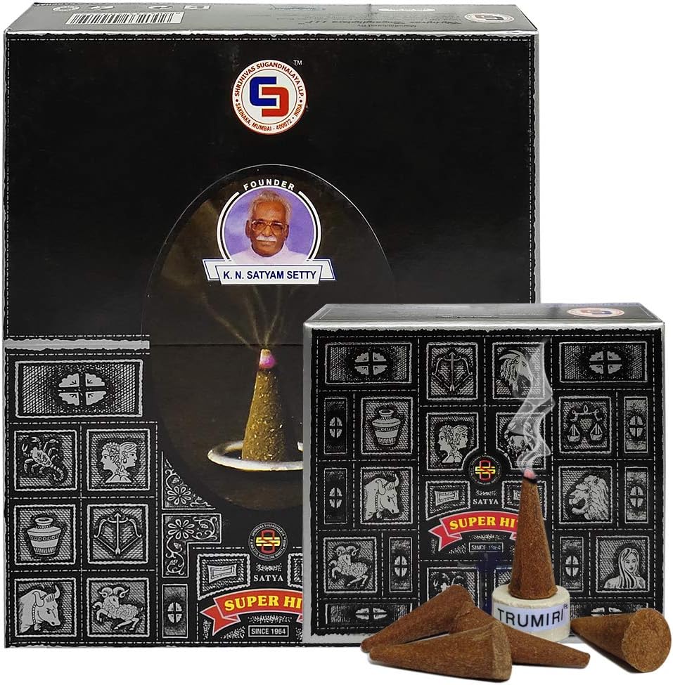 Super Hit Incense Cones and Cone Incense Burner Bundle Insence Insense Satya Incense