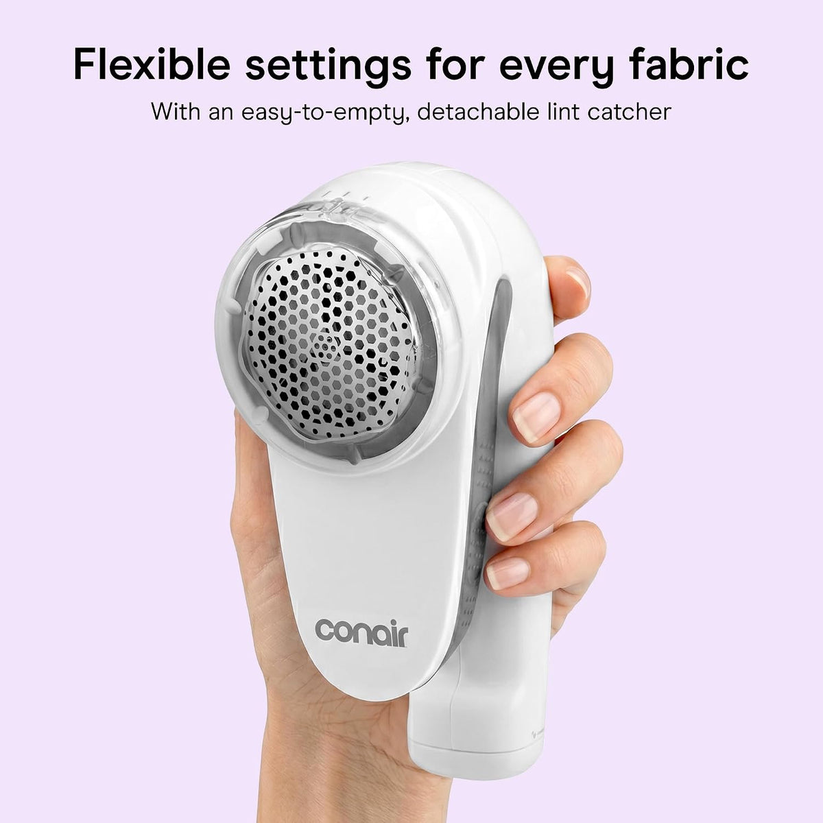 Conair Fabric Shaver & Lint Remover for Every Fabric, Rechargeable, 2" Head