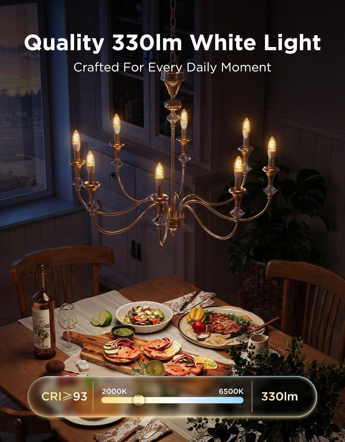 Govee E12 LED Candle Bulb, Smart Chandelier Light Bulbs for Living Room