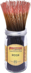 Wild Berry Rose 11-Inch Incense Sticks, Hand Dipped, 100 Count