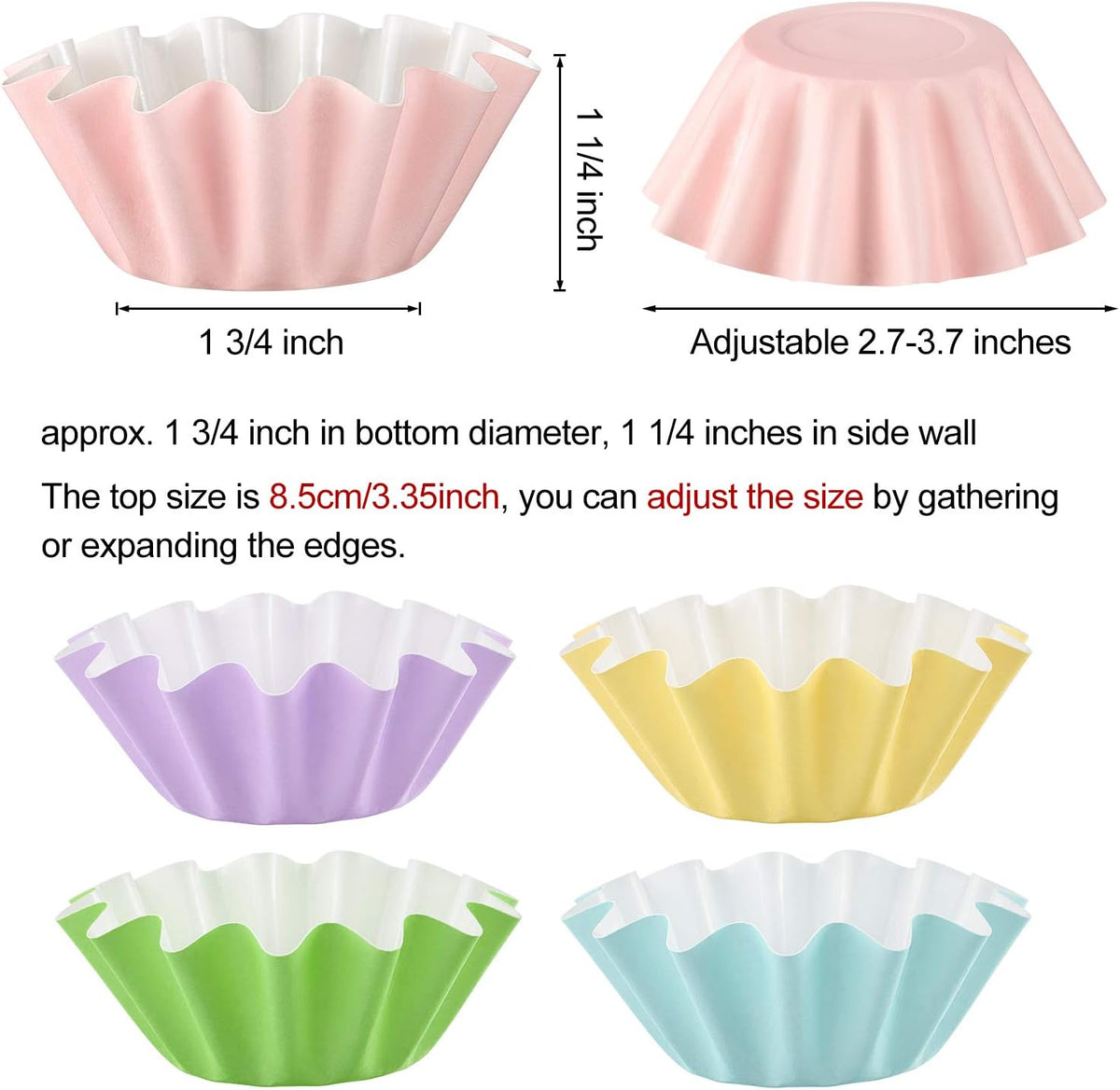 Boao 100 Pcs Wax Melt Liners Leakproof Reusable for Warmers, Colorful