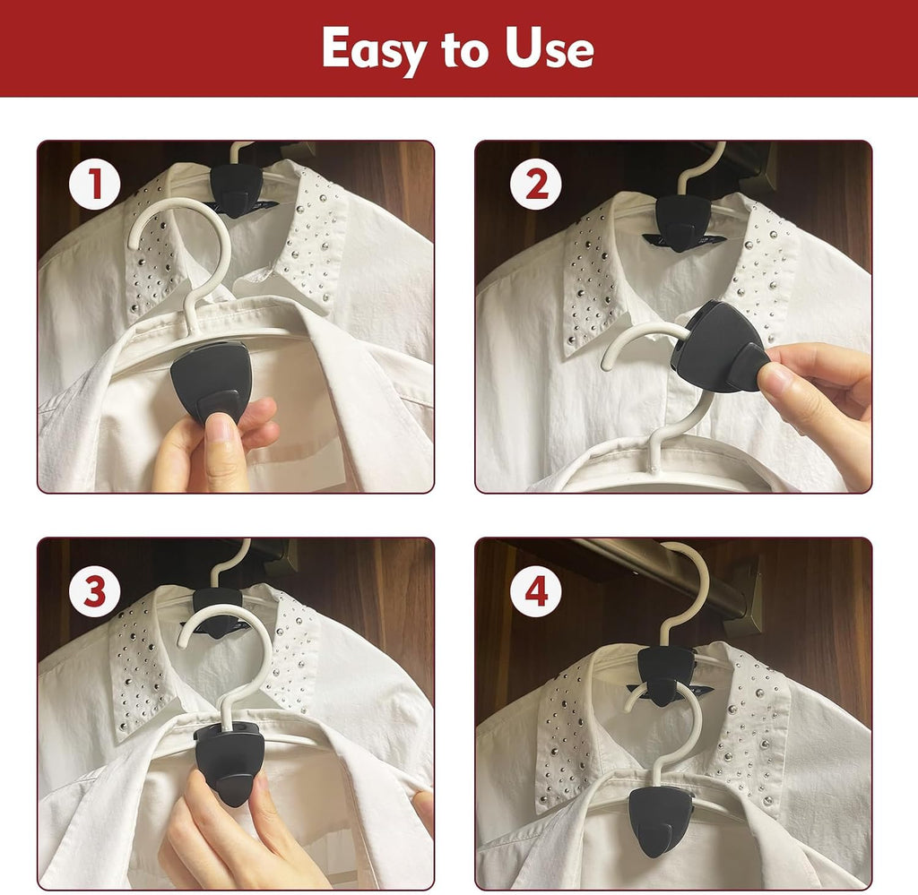 Space Saving Hanger Hooks 30Pcs, Upgrade Heavy Duty Hangers Connector Hooks