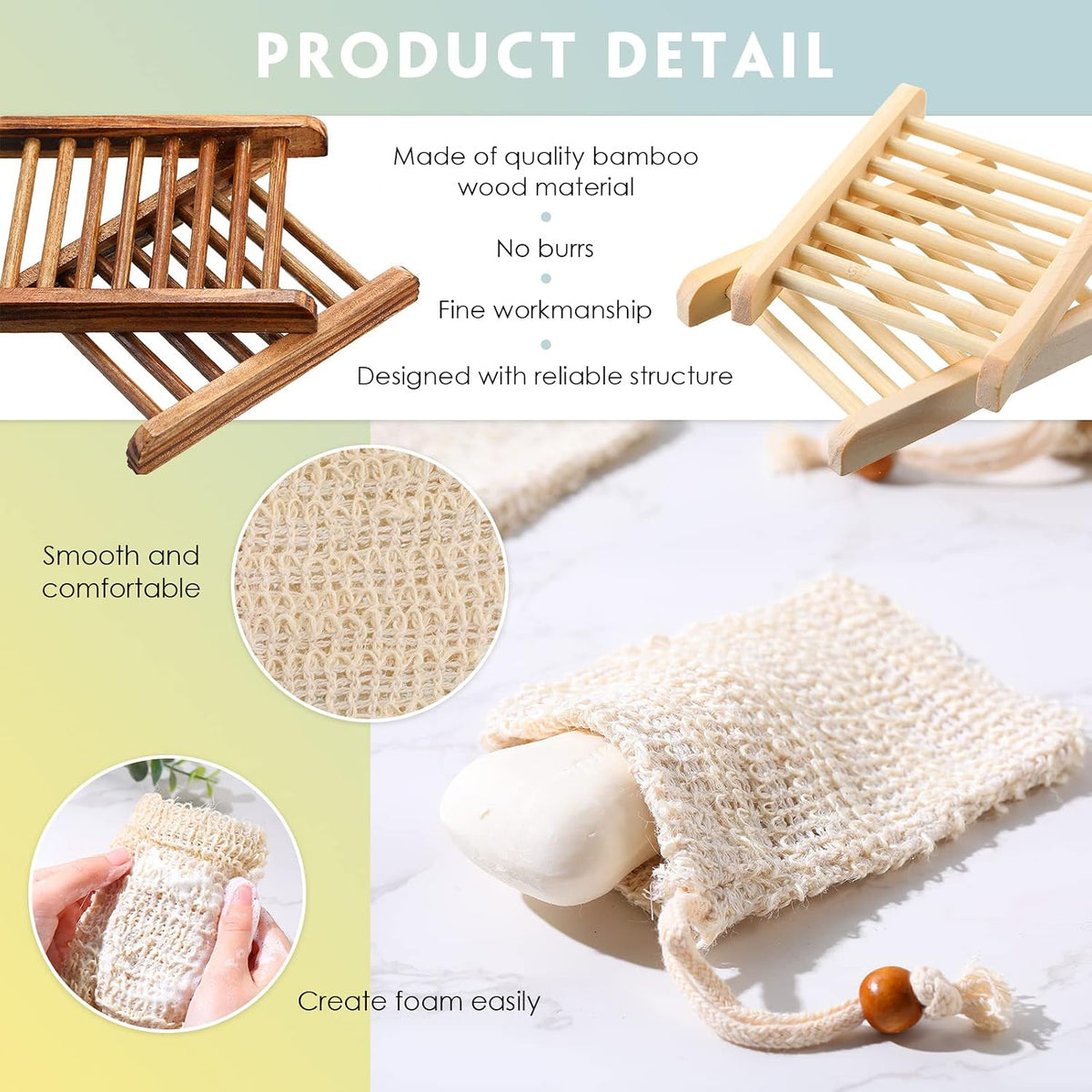 Soap Dish Set Wood Holder Saver Bulk, Wood Color, Carbonized Color, 40 Pcs