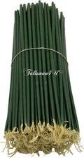 TALISMAN4U 50 Green Beeswax Taper Prayer Candles 11inch Holy Land Jerusalem