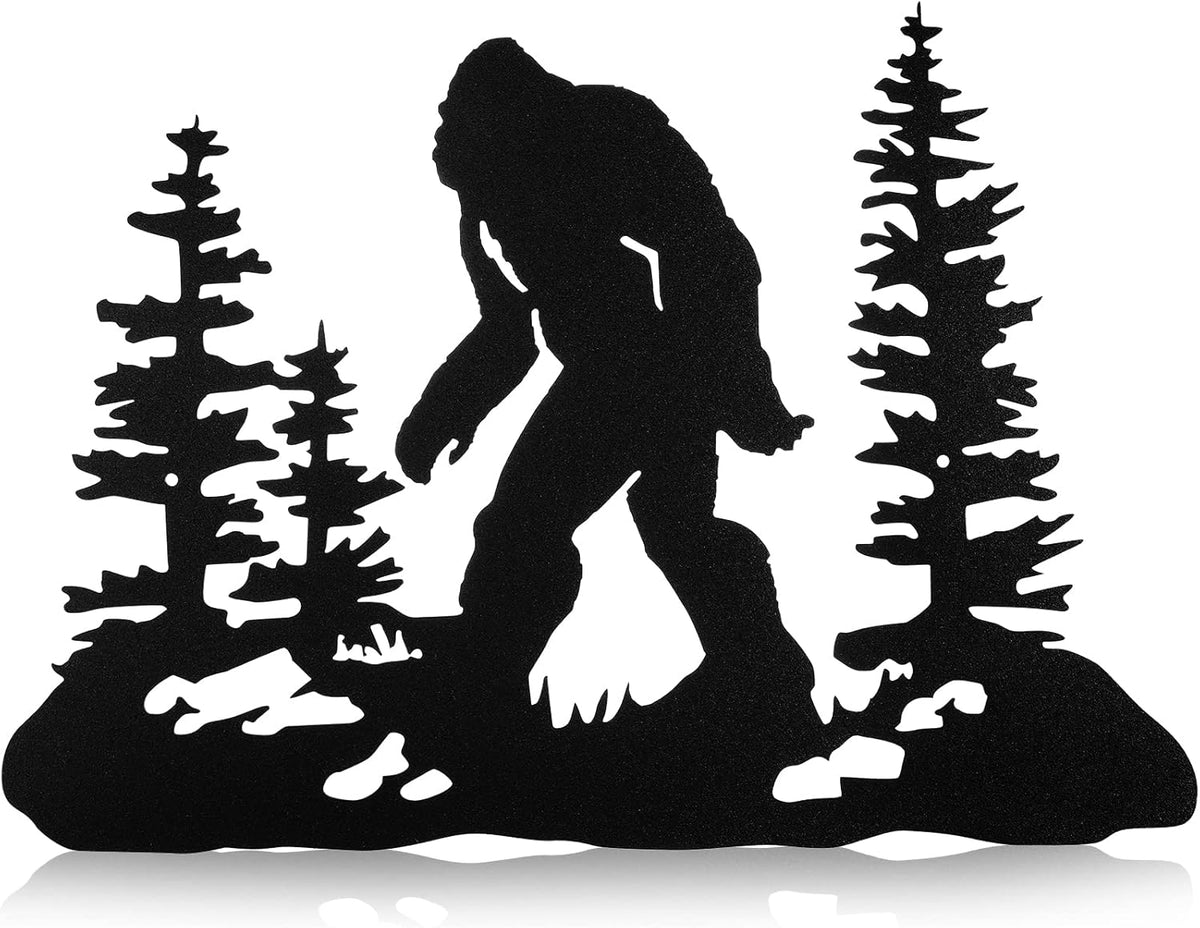 Demissle Big Foot Sasquatch Gift Bigfoot Wall Art Yard Decor, Black