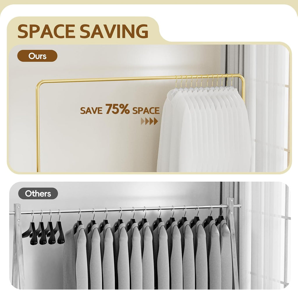 50 Pack Clear Acrylic Hangers with Silver Glitter, Space Saving
