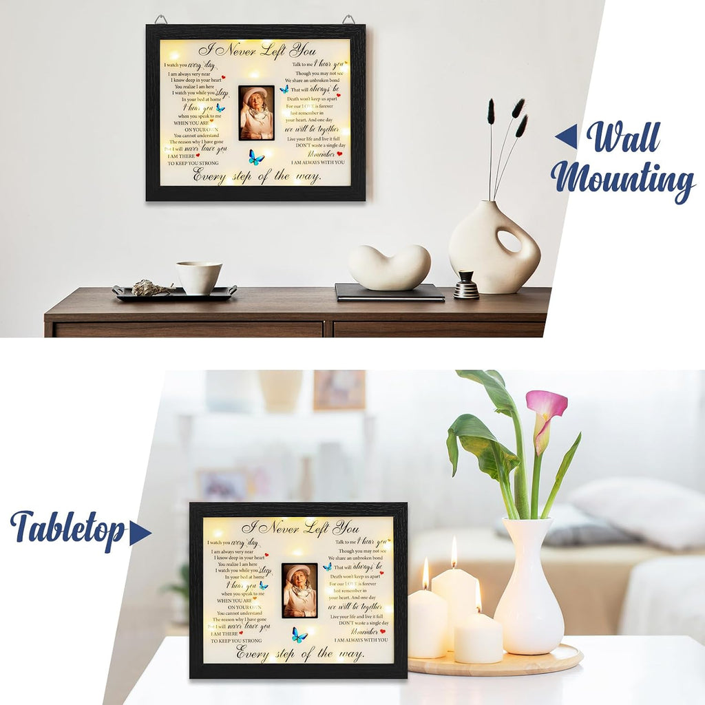 Memorial Gifts LED Shadow Box 2x3 Picture Frame Sympathy Condolences Grief