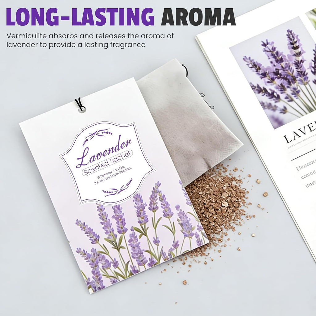 FURWEY 24 Packs Lavender Scented Sachets, Long Lasting Sachet Bag