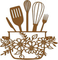 DUOOLN Metal Kitchen Sign Wall Decor Art, Dining Room Pictures,Vintage Rust