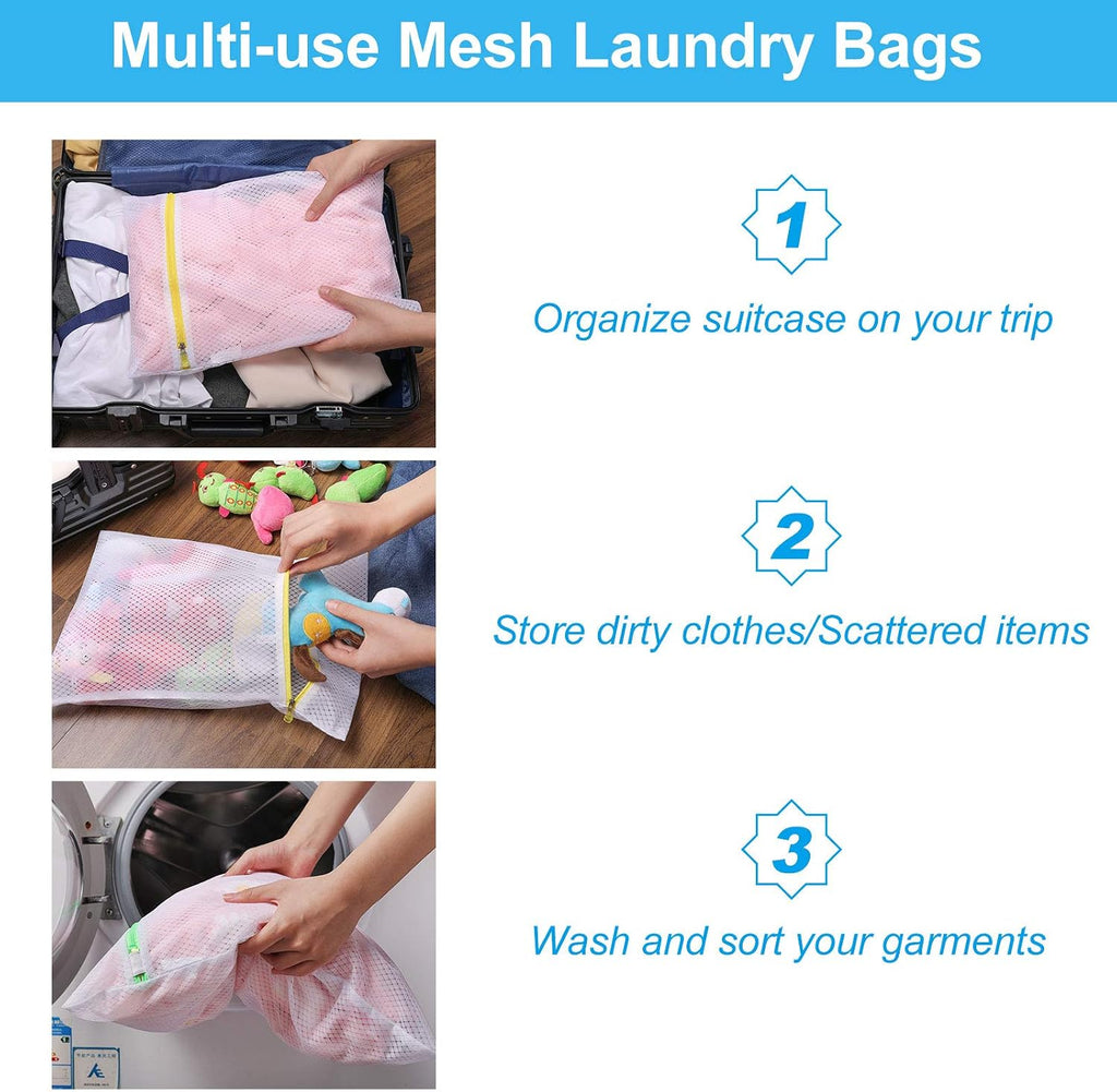 GOGOODA 6 PCS Mesh Laundry Bags, Delicates Washing Bags
