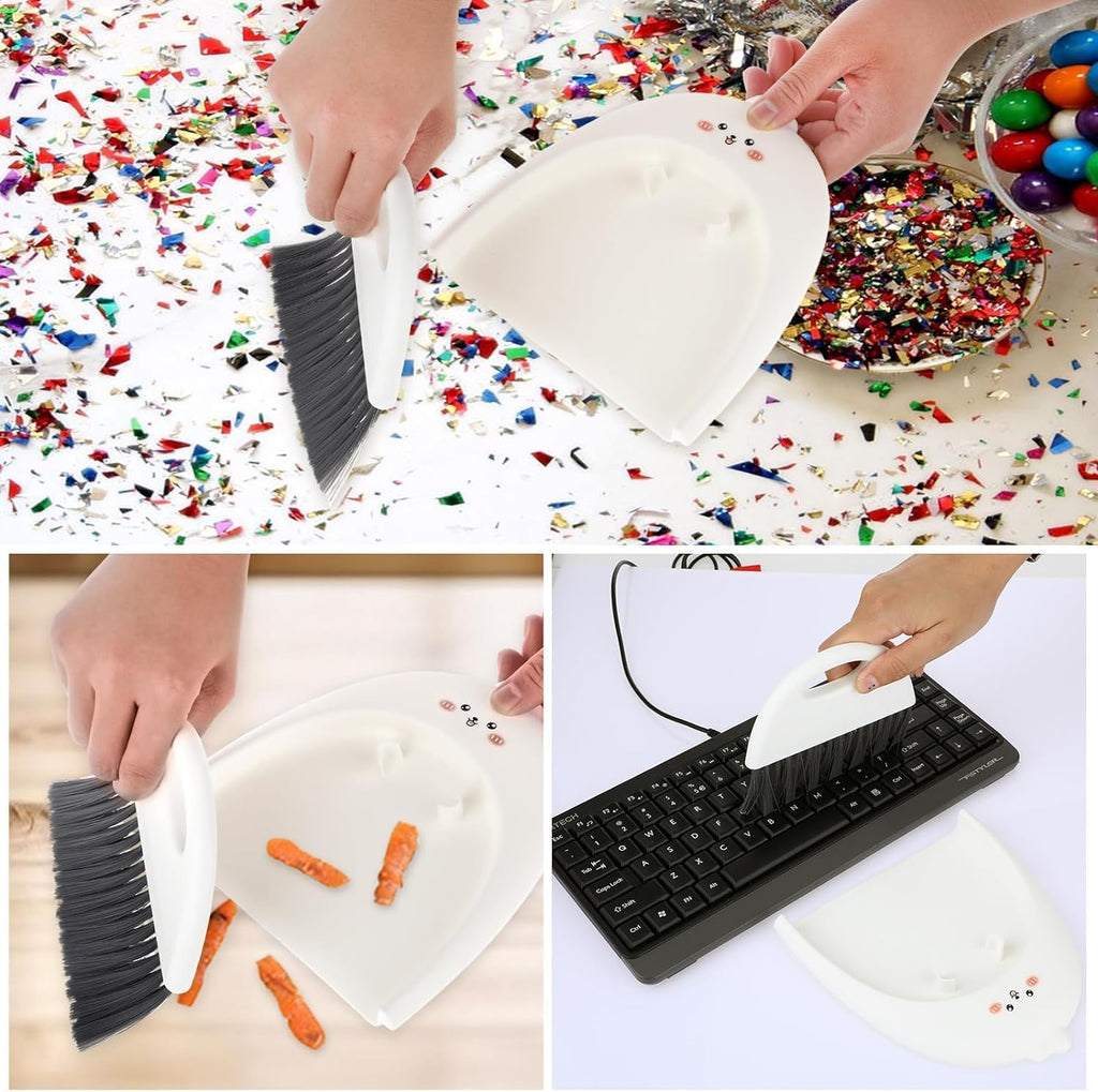 1 Set Cute Small Broom and Dustpan Set, for Table