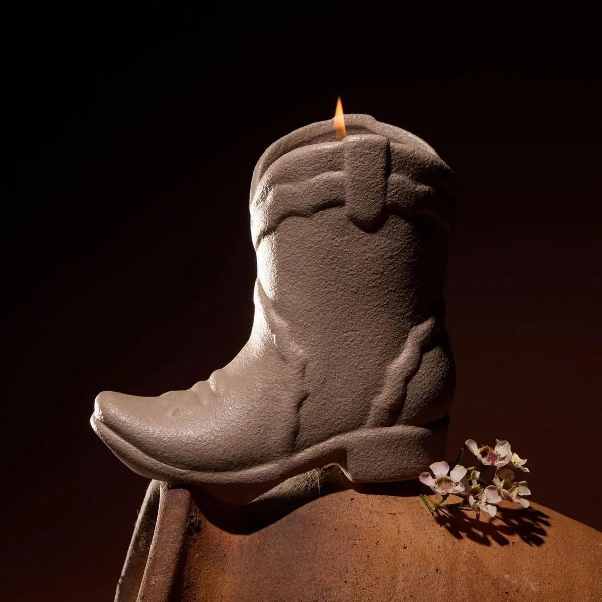 Paddywax Nashville Cowboy Boot Soy Wax Candle, Bergamot & Mahogany, 6 oz