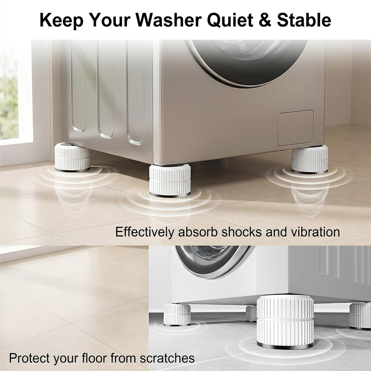 Bed Risers Heavy Duty 1.1-3.5 in, Furniture Risers for Table Sofa
