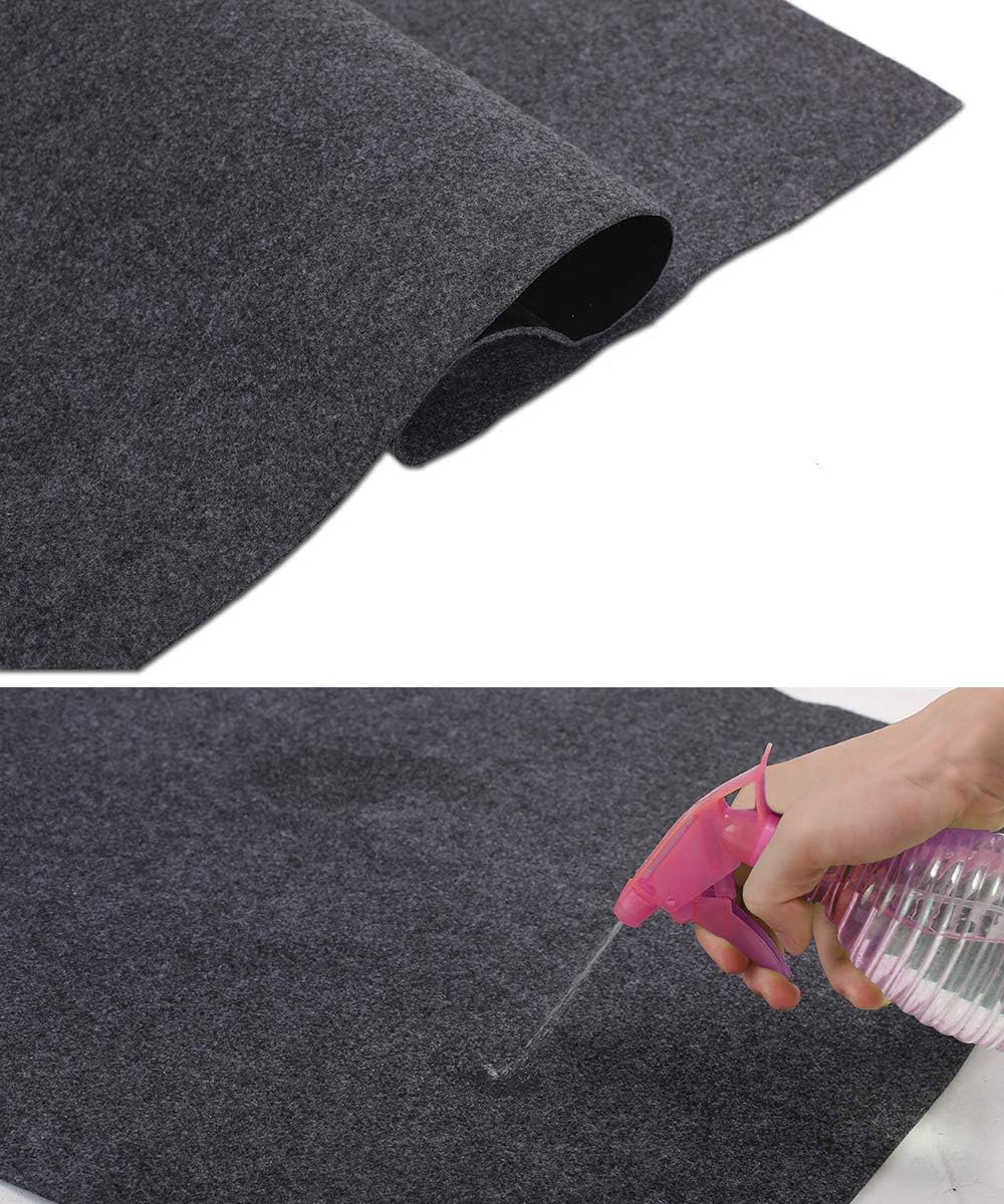 Under The Sink Mat， Kitchen Cabinet mat – Waterproof/Absorbent – Protects Cabinets，Absorbent Felt Material，Anti-Slip and Waterproof Backing，Contains Liquids，Washable (36" x 24")