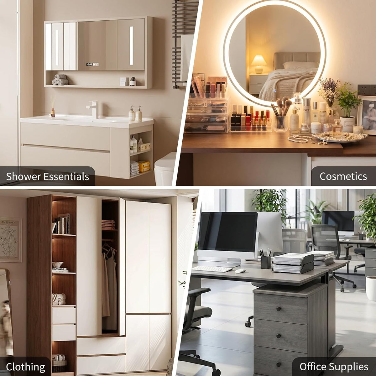 Adjustable Drawer Dividers 11.3-20in Organizer for Dresser (6)